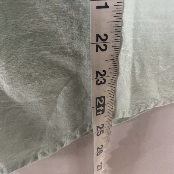 Banana Republic Soft Wash Sz S Womens Green Long Sleeve Button Down Top Shirt - Picture 7 of 7